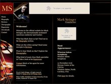Tablet Screenshot of markstringer.com